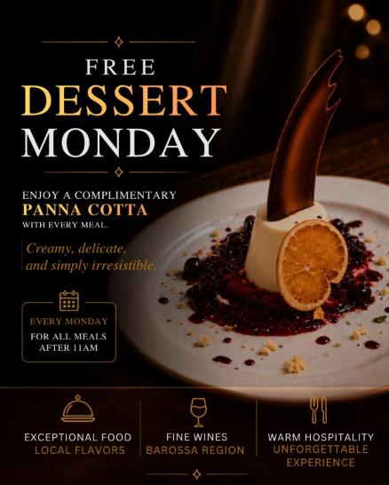 Free Dessert Monday
